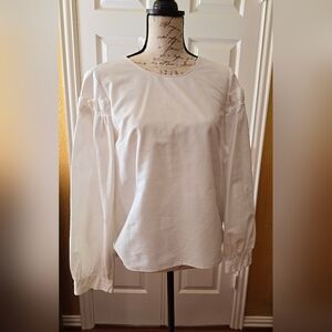 Top Shop Whitw Blouse/Top, Size 4, Pre-owned